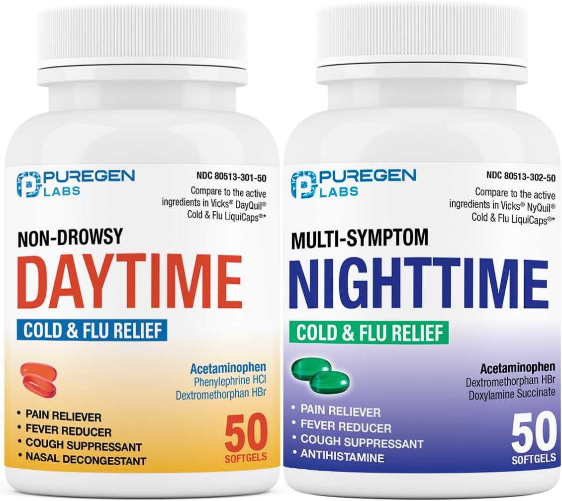Puregen Labs Daytime and Nighttime Combo Pack